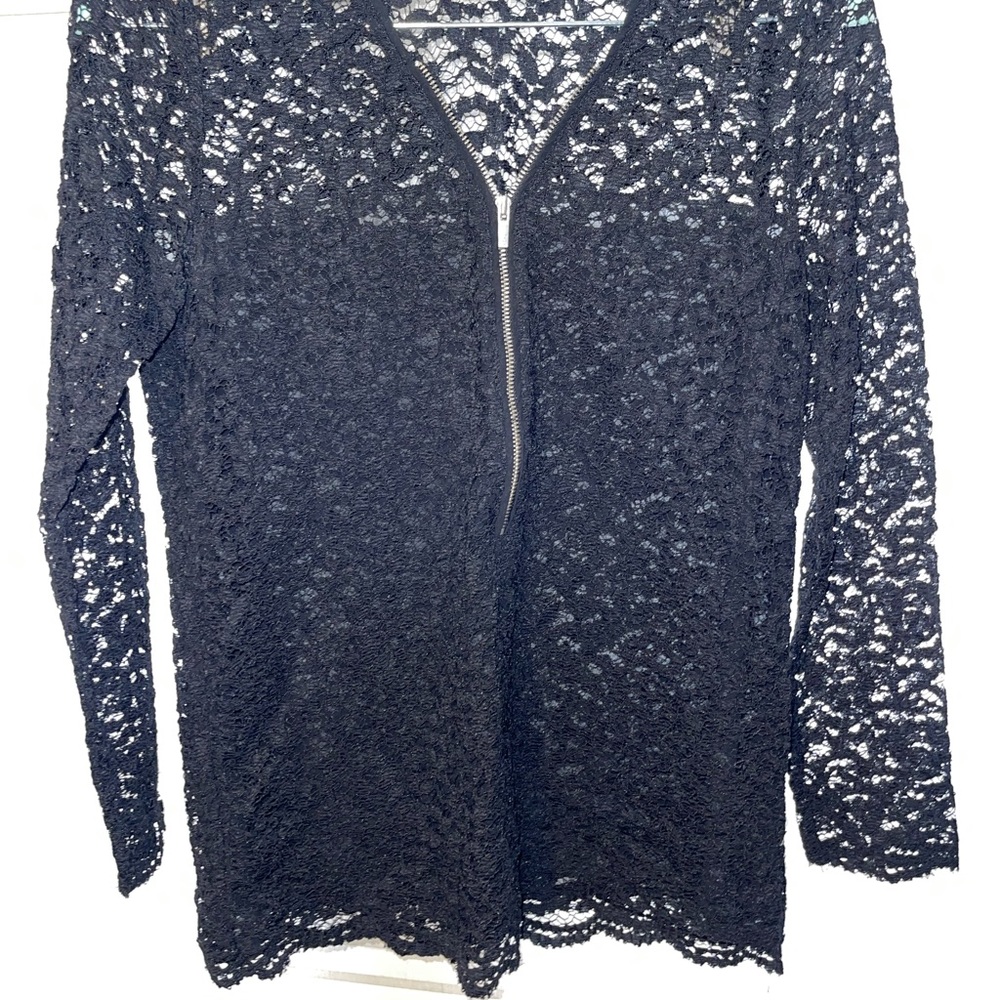 The Kooples black lace blouse